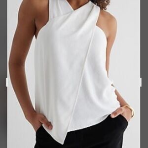 New! Express Halter Neck Wrap Front Tank